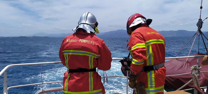 Mise en situation pour les partenaires du secours lors de l’exercice annuel ORSEC maritime. Photos ©FANC