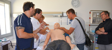 Les acteurs de la santé et de secours ont pu découvrir les dispositifs de simulation proposés par le Cesim le 19 novembre.