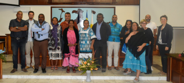 L’équipe &quot;Action santé en communauté&quot; à l’assemblée de la province des Îles Loyauté, vendredi 7 août.